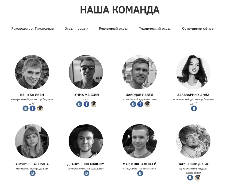 наша команда